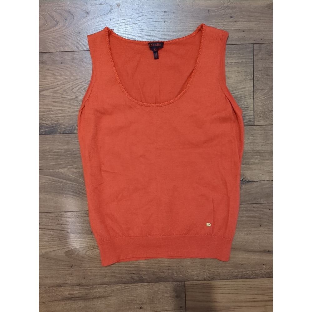 Escada Womens S/42 Made In Italy‎ Silk Cashmere Blend Tank Top